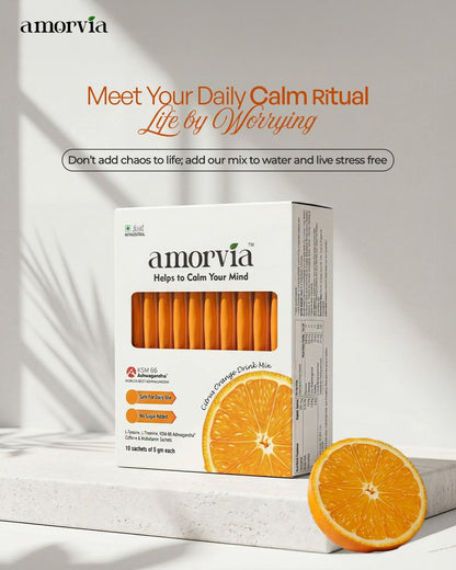 Amorvia - Calm Your Mind, Drink Mix Citrus Orange